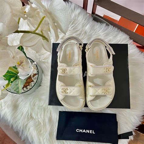 chanel ladies loafers|chanel white flat sandals.